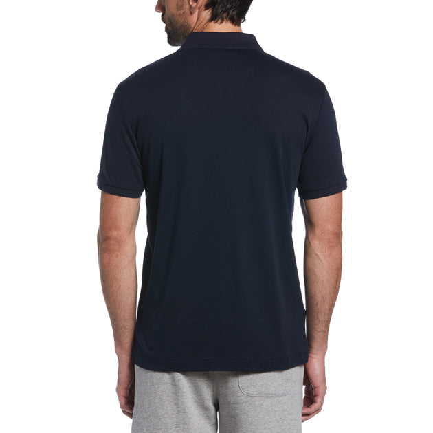 The Upside logo-appliqué organic cotton polo top - Grey