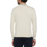 1/4 Zip Cotton Sweater Polo (Birch) 