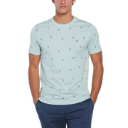 All-over Surf Pete Print Tee  (Blue Haze) 