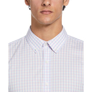 Check Print Dress Shirt  (Pink) 