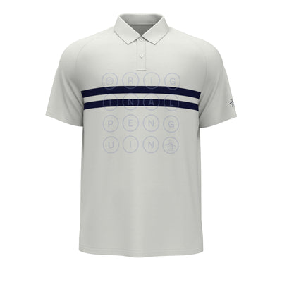 Color Block Tennis Polo  (Bright White) 