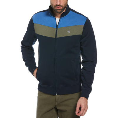 Colorblock Fleece Track Jacket (Star Sapphire) 