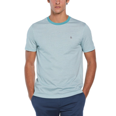 Cotton Jersey Ditsy Tee  (Teal) 