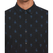 EcoVero™ Blend Pete Print Shirt (True Black) 