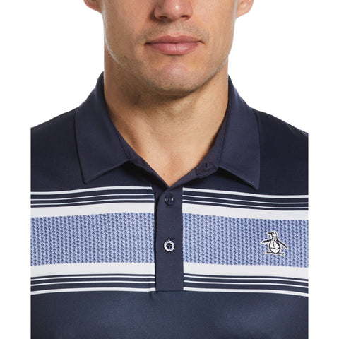 Jack’s Stripe Print Polo (Black Iris) 