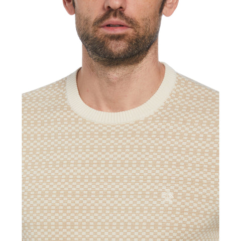 Jacquard Check Sweater (Birch) 