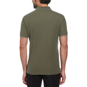 Cotton Pique Mega Pete Polo (Dusty Olive) 