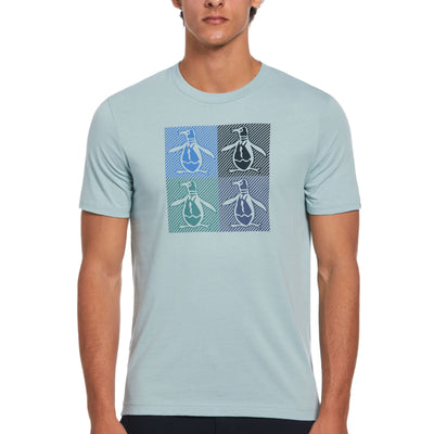 Multiple Pete Print Tee-Tees-Tourmaline-XS-Original Penguin