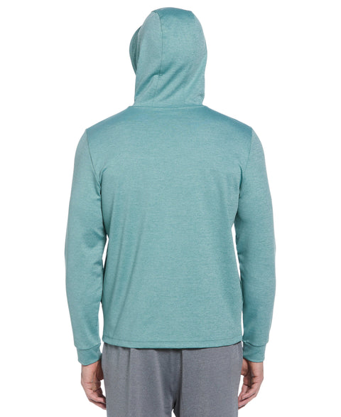 Long Sleeve Midweight Pieced Crew Neck Pull Over  (Traning Sage/Aquifer) 