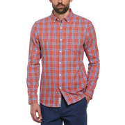 Plaid Waffle Shirt (Mineral Red) 