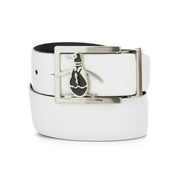 Reversible Leather Belt (White) 