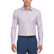 Royal Texture Print Dress Shirt  (Lilac) 