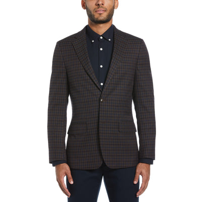 Bright Tulipwood Pico Polyester Viscose Suit Jacket  (Bright Tulipwood) 