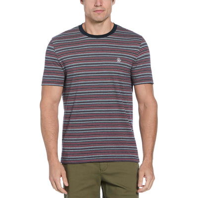 Stripe Jacquard Tee (Dark Sapphire) 