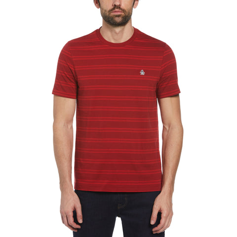 Stripe Tee (Red Dahlia) 