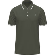 Jersey Tipped Polo (Dusty Olive) 