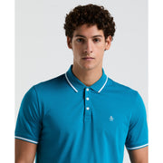 Jersey Tipped Polo (Mosaic Blue) 