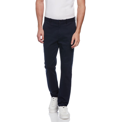 Slim Fit Stretch Chino Flat Front Pant (Dark Sapphire) 