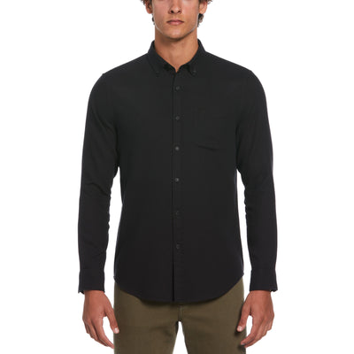 Waffle Weave Shirt (True Black) 