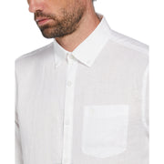 Washed Linen Shirt (Bright White) 