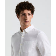 Washed Linen Shirt (Bright White) 