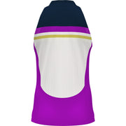 Women's Tennis Halter Tank  (Purple Cactus Flower) 