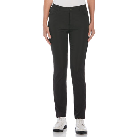 Womens Veronica 5-Pocket Full Length Golf Trousers (Caviar) 