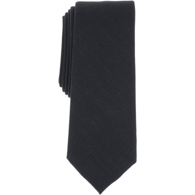 Woods Solid Tie  (Black) 