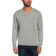 Combed Cotton V-Neck Sweater | Original Penguin US