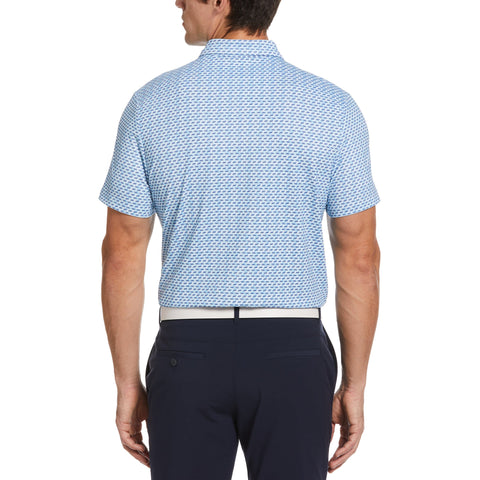 Retro Wave Pattern Print Golf Polo | Original Penguin US